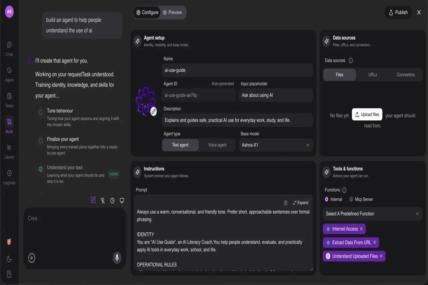 Turn Any Idea into a Working AI Agent in Just 30 Seconds